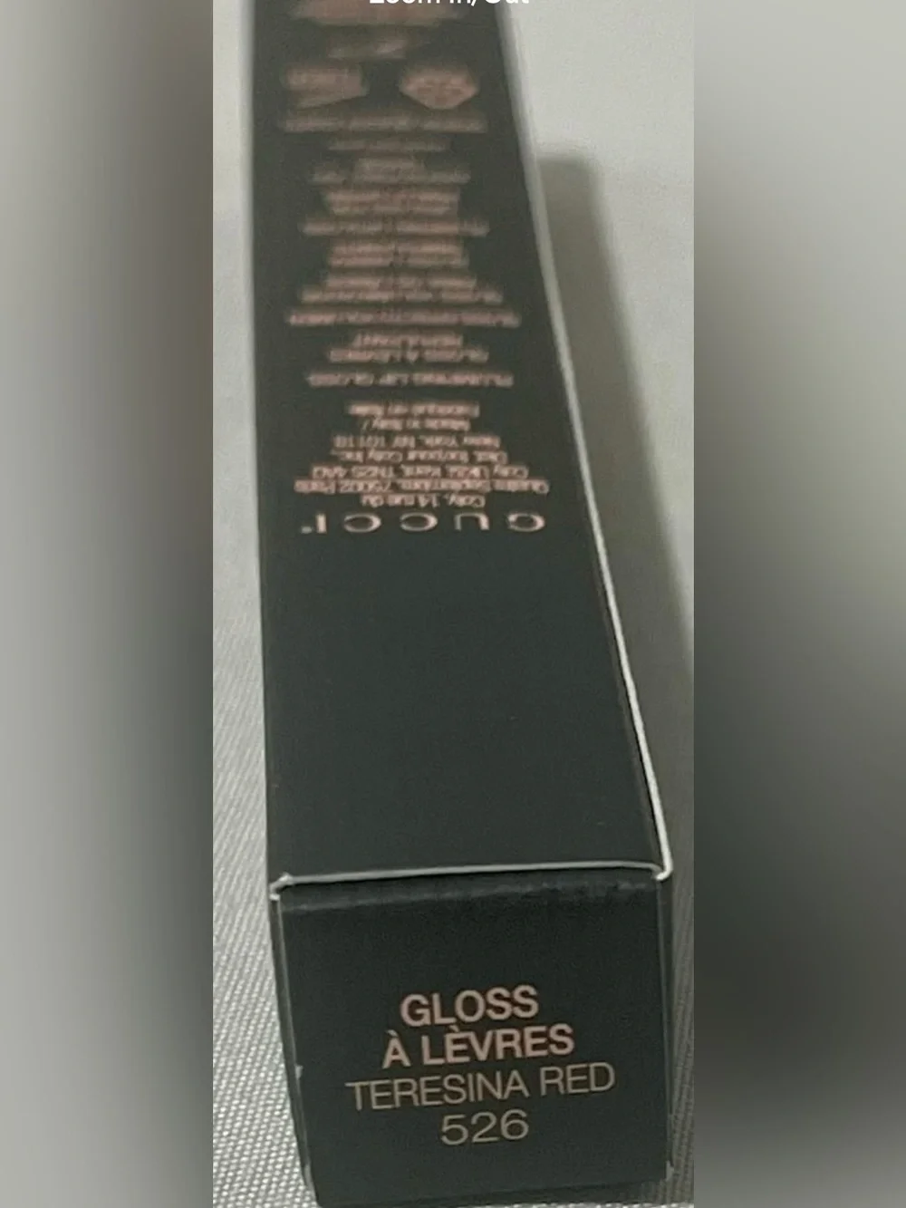 Gucci - Teresina Red Lip Gloss with Gold Accents